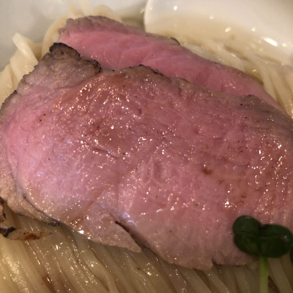 ぬまちゃんラーメン「つけめん澄み」のチャーシュー。